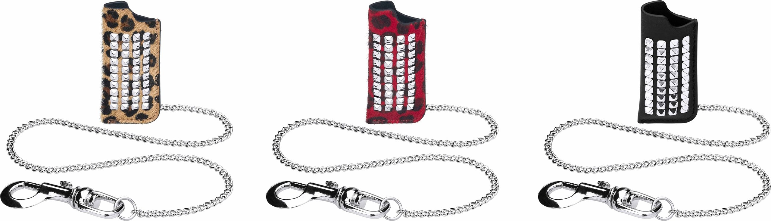 Studded Leather Lighter Holder
